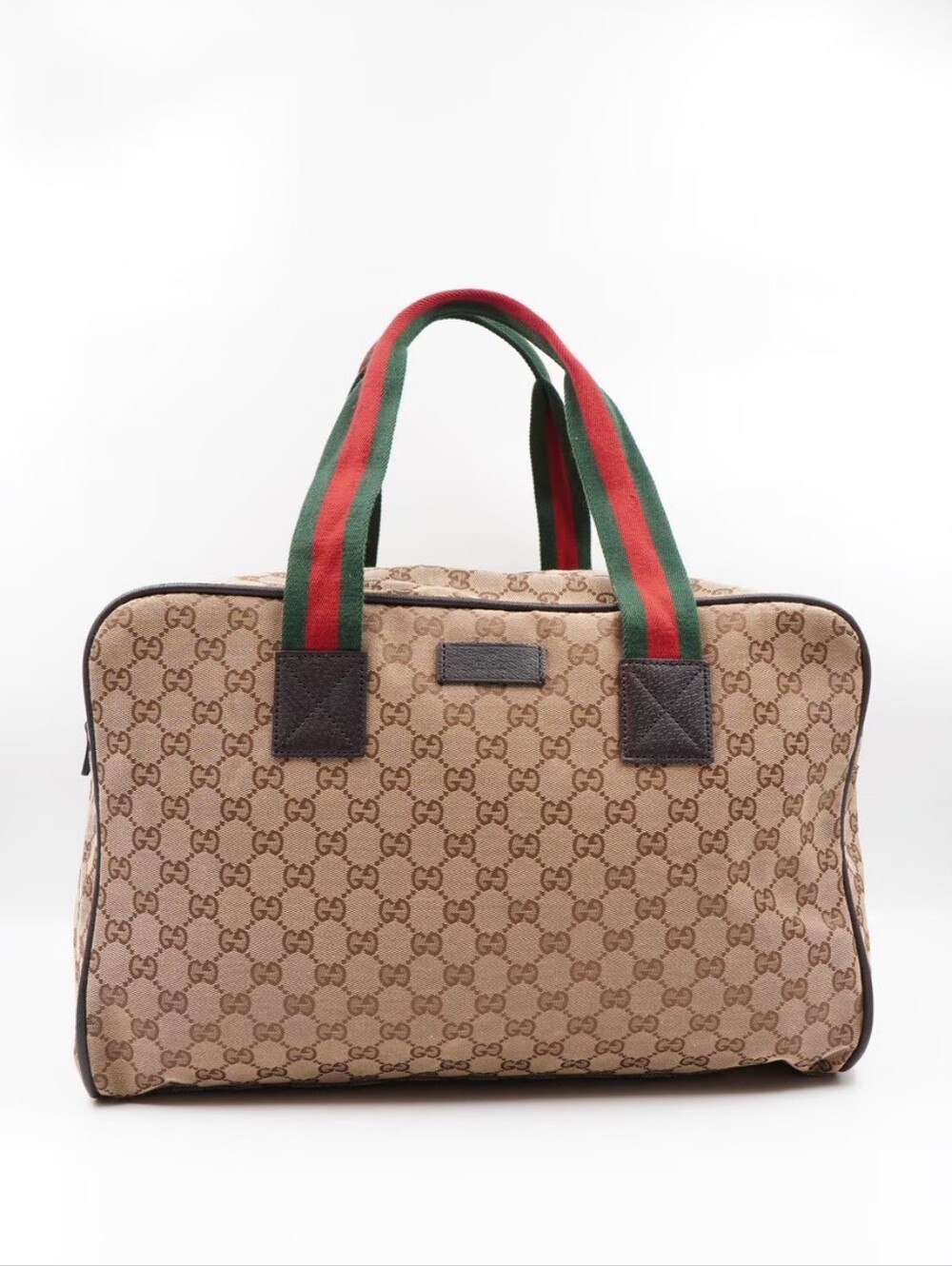 CL46 💟 GUCCI GG Monogram Web Carry On Duffle